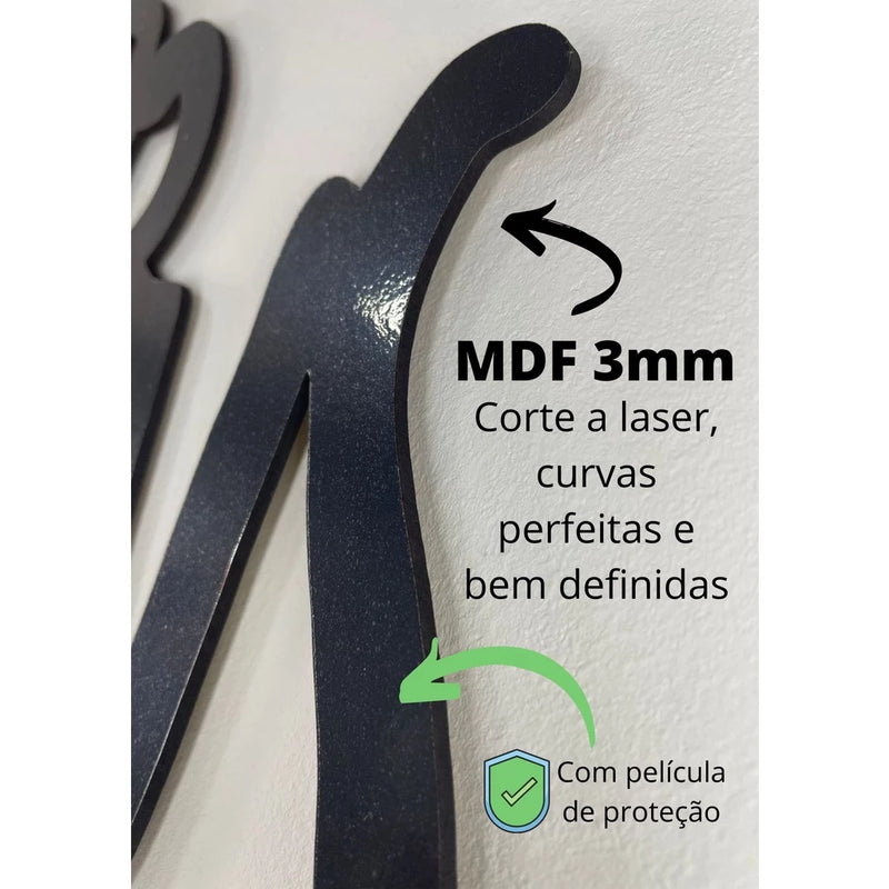 Palavras De Mesa Gratidão Com Base Em Mdf Preto Ou Branco Brilhante Decoração