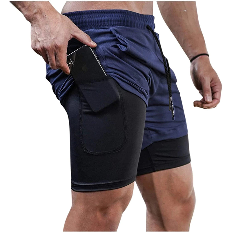 bermuda e shorts 2 em 1 academia e treino sport fit dry fit com elastano com proteçao uv alta qualidade