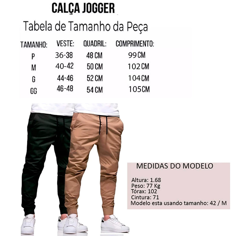 Calça Jogger Jeans Sarja Masculina / Feminino